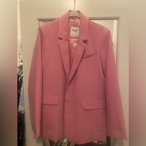 Abercrombie & Fitch Pink Blazer - Picture 1 of 2